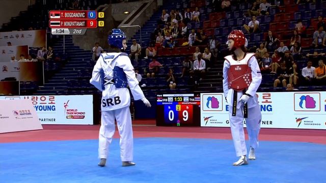 2017 Moscow WT GP W 49kg Semi final T BOGDANOVIC SRB VS P WONGPATTANAKIT THA смотреть онлайн