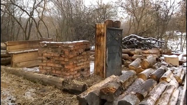 176ой день в деревне Разбор и перенос сруба бани смотреть онлайн