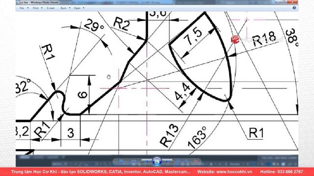 [hoccokhi] Bài tập autocad nâng cao - bài 07 | hướng dẫn vẽ con cá - phần 1 смотреть онлайн