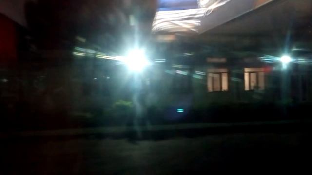 Отъезжаем от железнодорожной станции Волжский на поезде Волгоград Грозный Railway Station Volzhsky