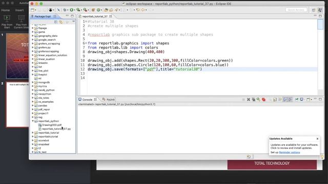 REPORTLAB|REPORTLAB PYTHON TUTORIAL|How To Add Multiple Shapes in Pdf File Using Python|PART:38 смотреть онлайн
