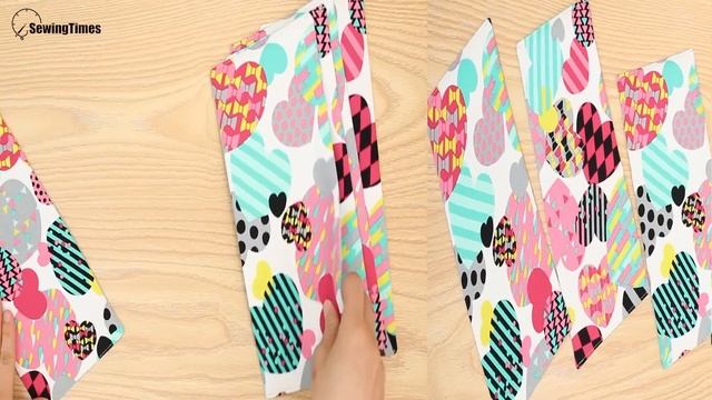 DIY Easy & Fun Accordion Pouch | 5 Pockets Pouch Bag Sewing Tutorial [sewingtimes] смотреть онлайн