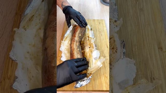 Грудинка с чесноком😋