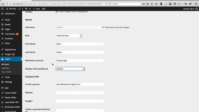 WordPress Users Panel and WordPress User Management | WP Learning Lab смотреть онлайн