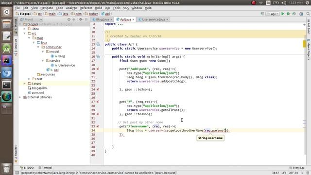 Rest full api with Spark java and mongodb part 3 (get post by other name) смотреть онлайн