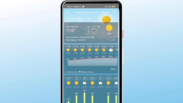 10 KUNLIK OB-HAVO MA'LUMOTLARI.. Ajoyib Programma ? Yandex Pogoda...