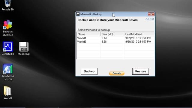 Minecraft - Backup & Restore your saves смотреть онлайн