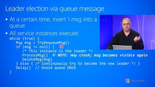 5.1.c-Leader Election--Fundamentals--Leader election via a queue message смотреть онлайн