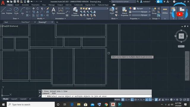Best House Plan || New || In 2D AutoCAD 2021 Part 2 смотреть онлайн