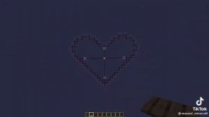 фейерверк в форме сердца в Майнкрафте!