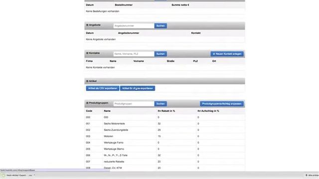 Exportieren des kompletten Artikelstamms als CSV oder dBase смотреть онлайн