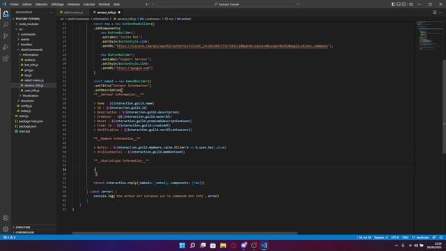#15 Commande Serveur-Info [Discord.js V14] смотреть онлайн