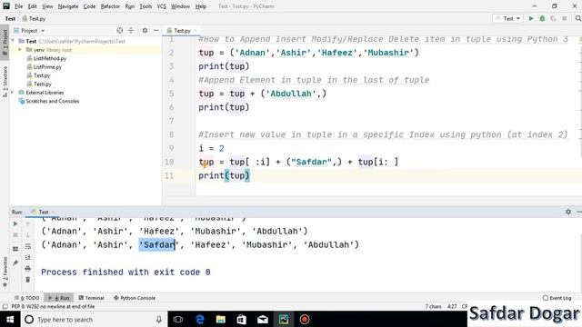 How to Append Value Insert Value Modify or Replace Delete Value in tuple using Python With Exampl смотреть онлайн