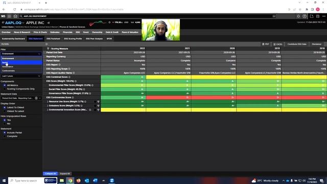 How to download ESG data for a company using Statement View Tool in Refinitiv | Sustainable Finance смотреть онлайн