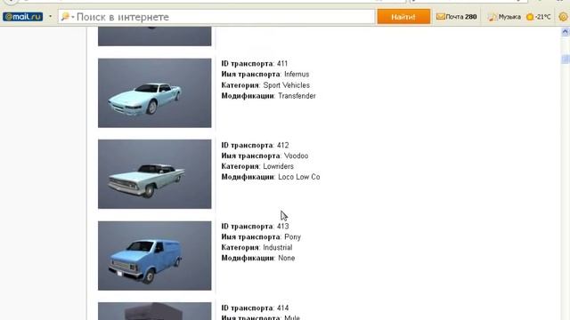 Замена стандартных моделей машин в GTA SA-MP смотреть онлайн