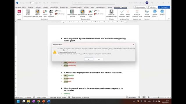 34 - Crear cuestionario en Word e importarlo en Moodle ??? EducamosCLM смотреть онлайн