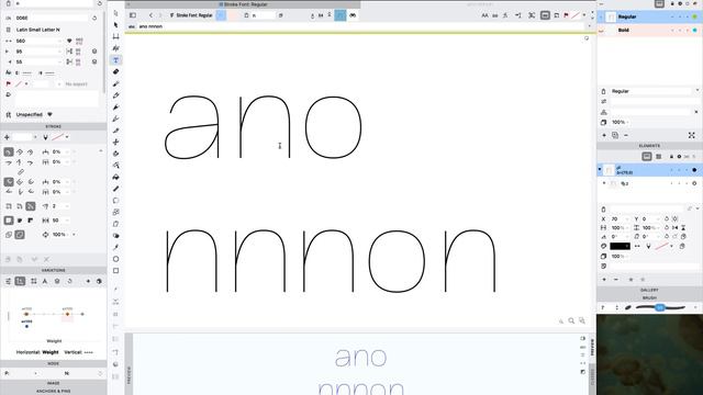 uniwidth variable font with thickness tool & power stroke (Fontlab 8 crash at the end, sorry) смотреть онлайн
