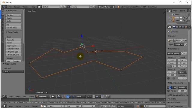 Blender Curve To Custom Shape смотреть онлайн