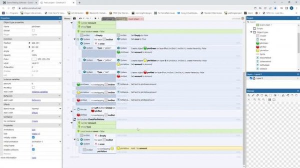 Dynamic Inventory Setup 2 - Stacking Items - Construct 3