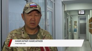 В Тивиком заглянул участник СВО Намсарай Намсараев