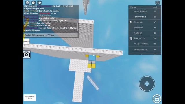 Roblox Wall Hop Difficulty Chart Back To My Original Stage :D смотреть онлайн