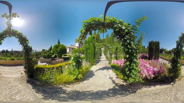 Granada Alhambra Spain VR 360 travel video. Гранада, Альгамбра, Испания. смотреть онлайн