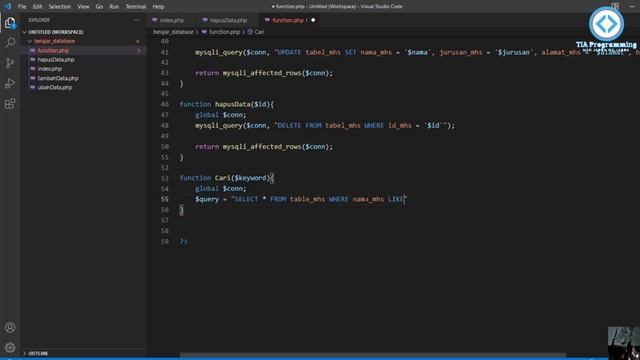 Fitur Searching Pada PHP MYSQL | PHP Pemula смотреть онлайн