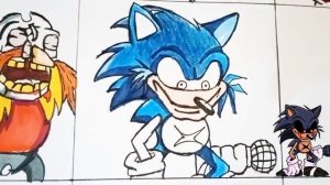 Drawing Sonic.EXE Full Week(FNF Mods)