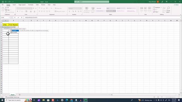 How to use sequence formula in ms excel 2023 | Ms excel serial number formula | Excel tips Tutorial смотреть онлайн