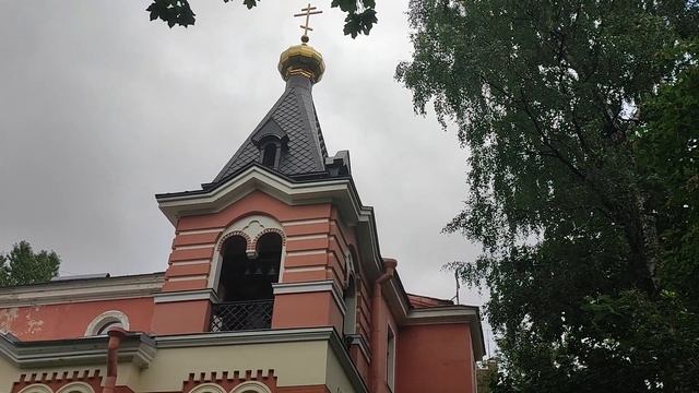 Колокольный звон (фрагмент) - Храм Преображения Господня в Лесном на Орбели 13.08.2023 смотреть онлайн