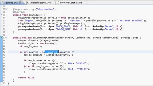 How To Make a Bukkit Plugin: Episode 6 *Random Numbers and Uses* смотреть онлайн