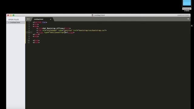 Getting started with bootstrap offline смотреть онлайн