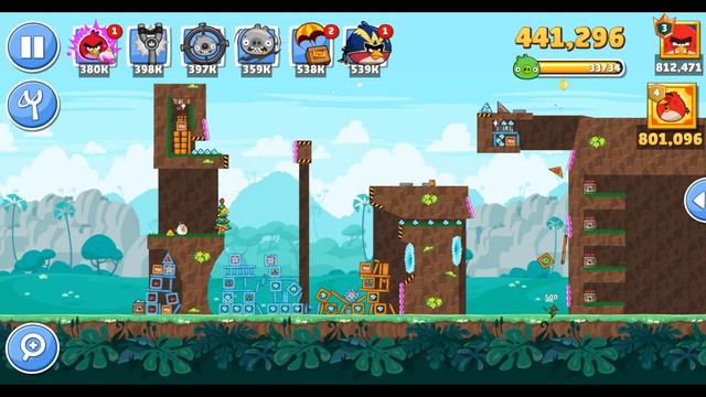 Angry Birds Friends Level 7 Tournament 1192 Highscore POWER-UP walkthrough смотреть онлайн
