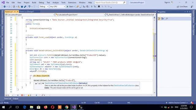 How to do Calculations in DataGridView C# Window Form Application in Urdu/Hindi смотреть онлайн