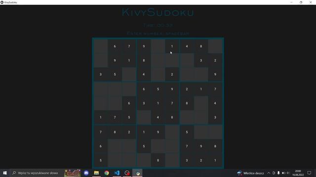 Sudoku - Python/Kivy 2022 game смотреть онлайн