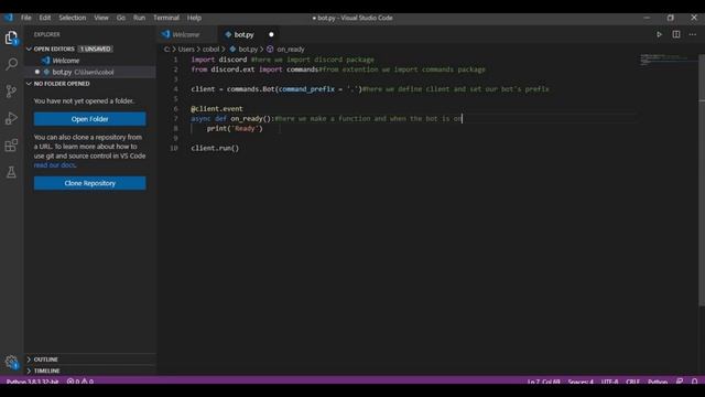 How to make a discord bot using python | Discord.py | Part - 1 | Rewrite Version | Installation смотреть онлайн