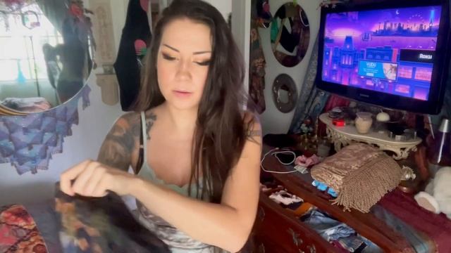 ASMR mostly black crop top try on haul. Long bell sleeves. GOTH. Soft spoken, crinkling lofi смотреть онлайн