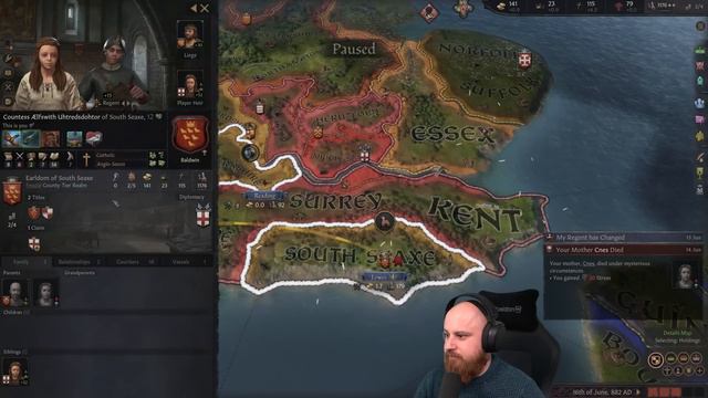 DEATH STALKS THE LANDS OF ENGLAND! Crusader Kings 3 - Legends of the Dead - Empire of Heaven #2 смотреть онлайн