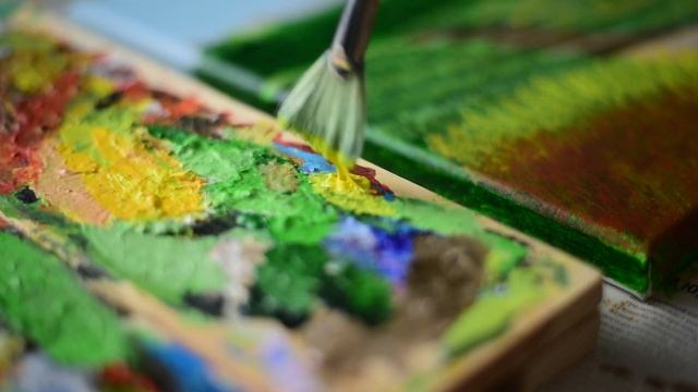 Acrylic Painting #3 • РИСУЕМ БЕРЁЗЫ • ЛЕСНОЙ ПЕЙЗАЖ • ASMR PAINTING смотреть онлайн