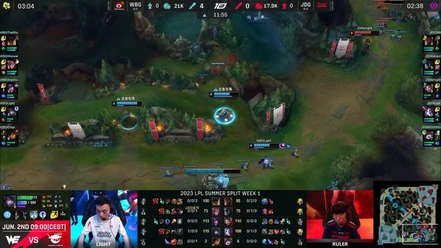 WBG vs JDG - Game 1 | Week 1 Day 4 LPL Summer 2023 | Weibo Gaming vs JD Gaming G1 смотреть онлайн