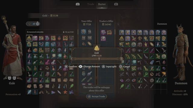Baldur's Gate 3 Act Three Buying at Dammon’s Shop Very Rare Items Trade Emc_co86 PSN смотреть онлайн