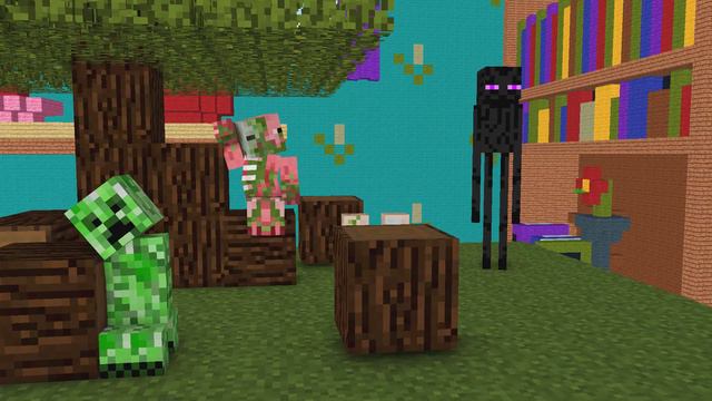 Monster School : ANGRY BIRDS CHALLENGE - Minecraft Animation смотреть онлайн