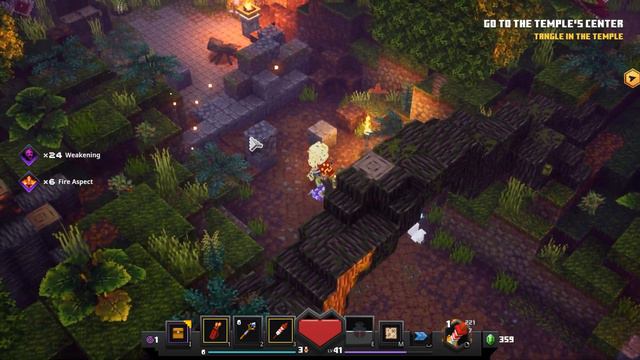 JUNGLE ABOMINATION BOSS FIGHT!!!! Minecraft Dungeons Jungle Awakens DLC Episode 2: Overgrown Temple смотреть онлайн