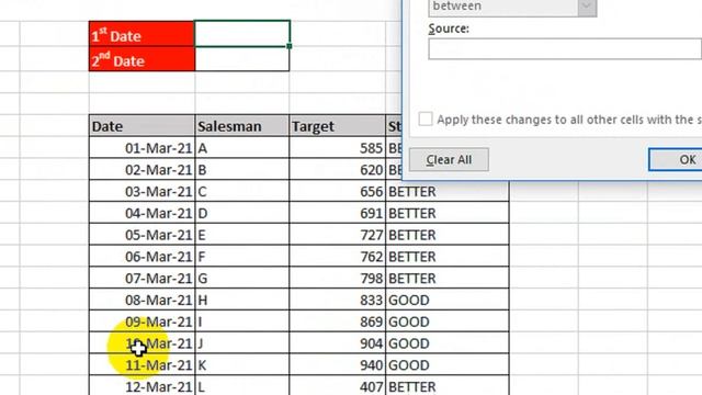 Conditional Formatting Between Two Dates in Excel смотреть онлайн