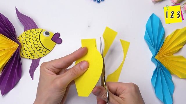 Cute FISH | DIY Moving Paper FISH | Easy Paper Crafts