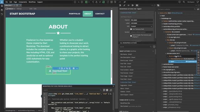 5. The About Me Section - Create a Portfolio WordPress Theme - Tutorial смотреть онлайн