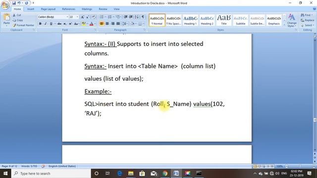 Oracle # 5 How Insert works смотреть онлайн