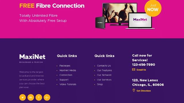 MaxiNet | Broadband & Telecom WordPress Theme | Themeforest Templates смотреть онлайн