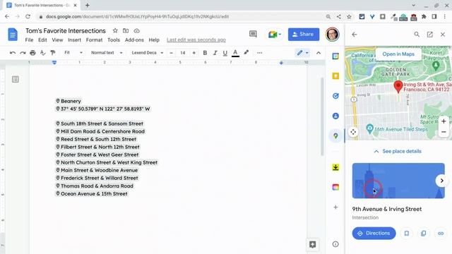 Google Maps Smart Chips - Intersections смотреть онлайн