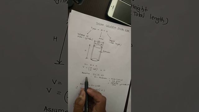 Volume calculation for cylinder or pipe смотреть онлайн